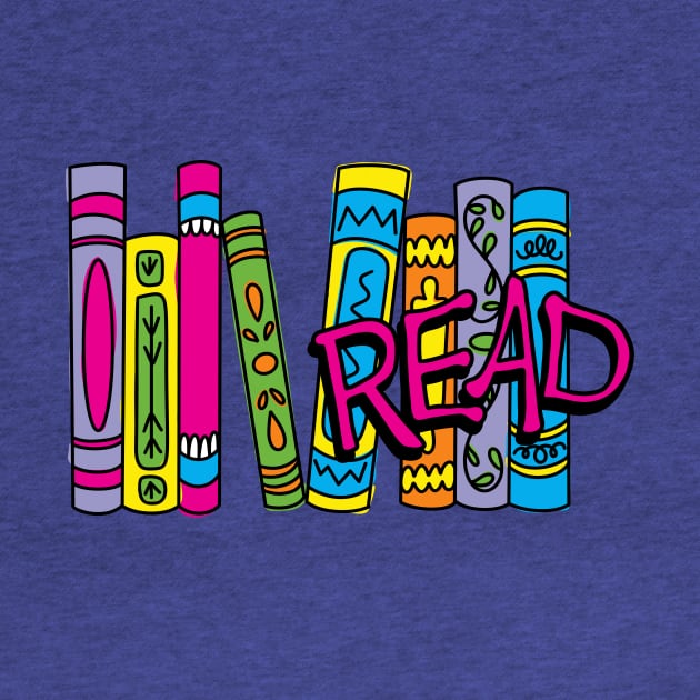 Millennial 90s Kid Read Book Spines by Thenerdlady